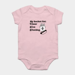 bucket list1 Baby Bodysuit